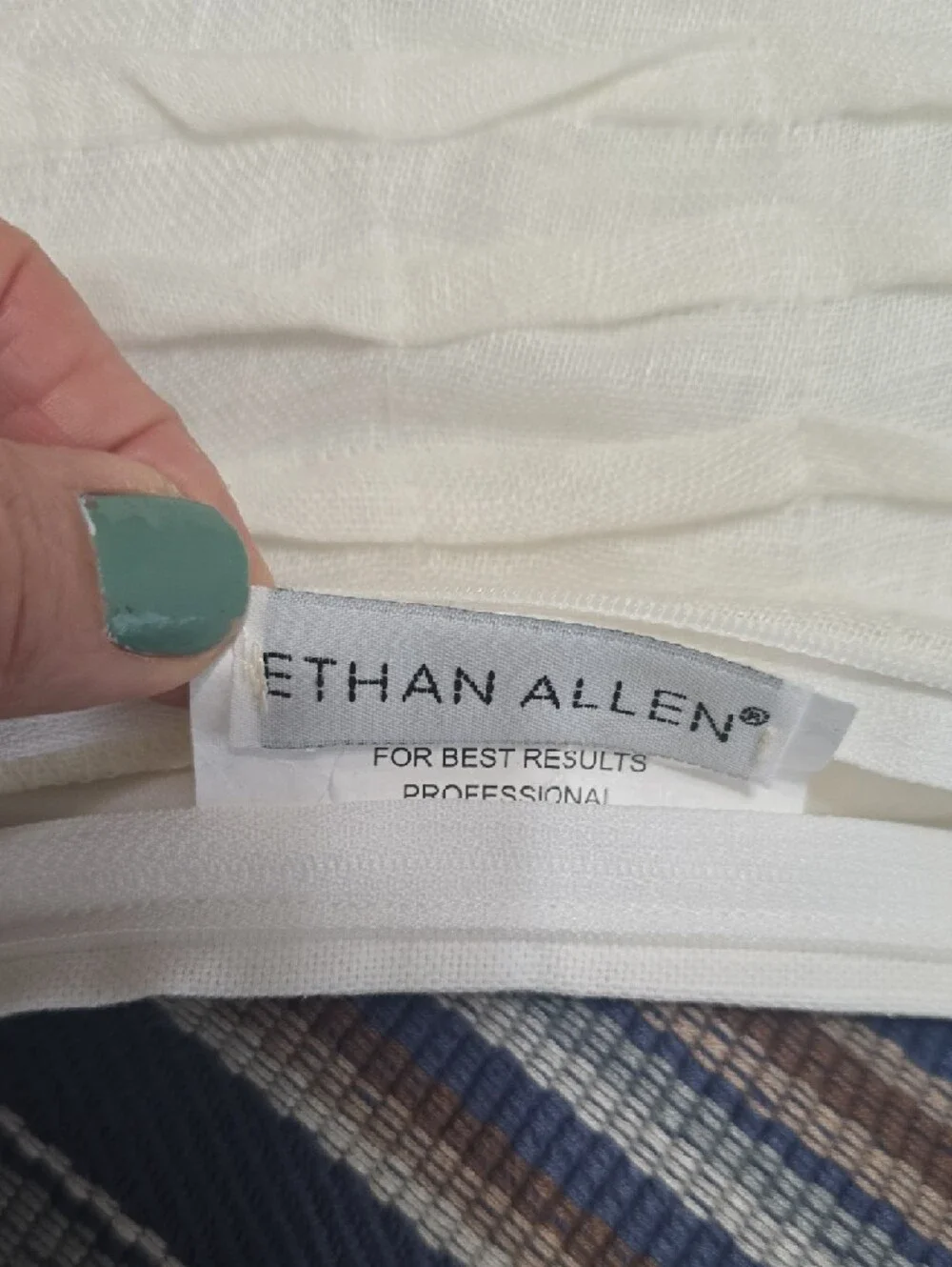 Ethan Allen White‎ Layered Wave Accent Pillow Cover